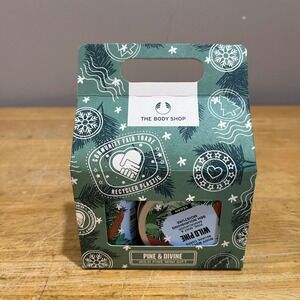 The Body Shop Pine & Divine Wild Pine Mini Gift Set Shower Gel & Body Butter NEW